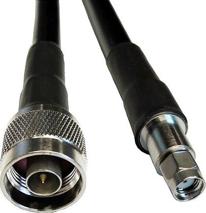 Hismart Kabelis LMR-400, 3m ilgio, N-male į RP-SMA-male