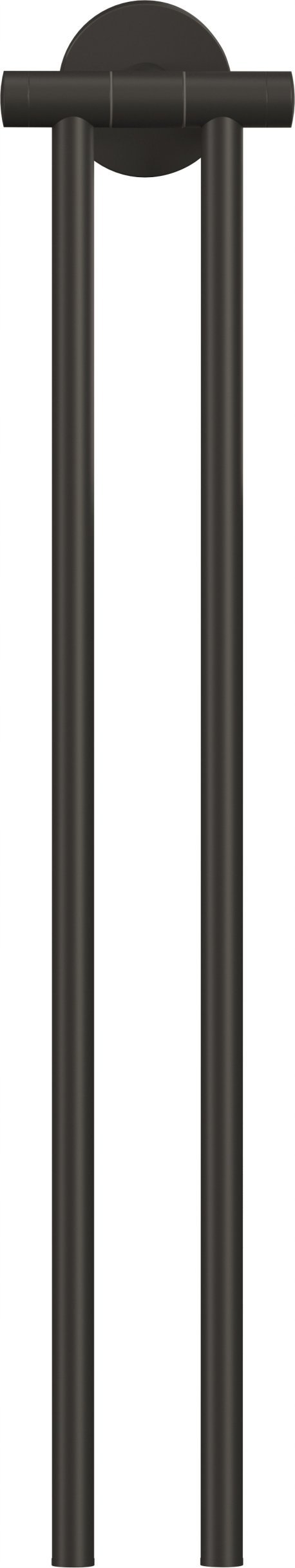 Tesa TESA MOON BLACK Handtuchhalter 2 Handtuchstangen Klebstoff Metall