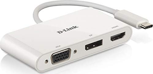 Stacja/replikator D-Link DUB-V310 3-in-1 USB-C to HDMI/VGA/DisplayPort Adapter