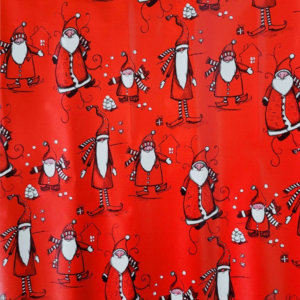 Fastima Papier czerwony mikołaje do pakowania 57cmx2m 2m213