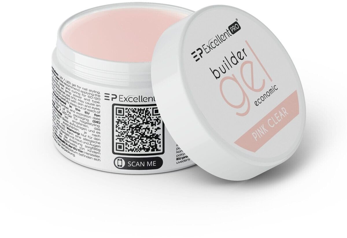 Excellent PRO Builder Gel Economic żel budujący Pink Clear 15g