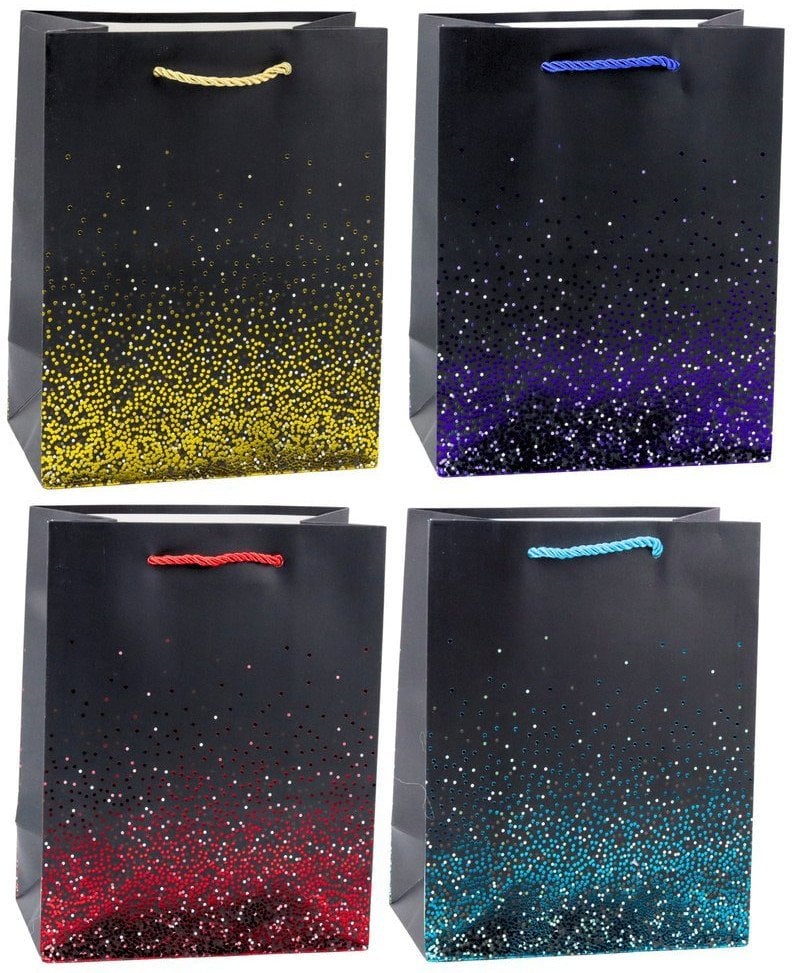 Torba Prezentowa Błyszczący Gradient Kropki 23 x 18 x 10,5 cm