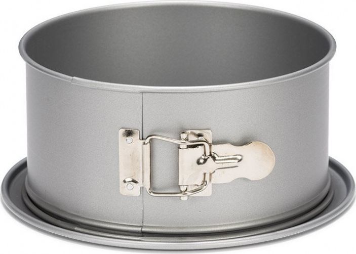 Patisse skokowy kształt z wysoką obręczą 22 cm stalowa srebrna