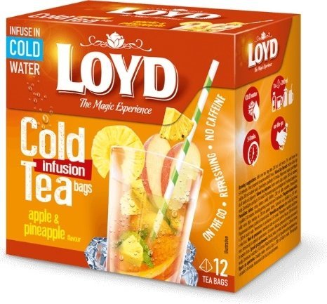 Loyd Herbata na zimno Ice Tea jabłko, ananas 12 piramidek