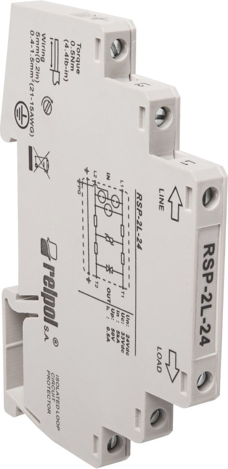 Ogranicznik przepięć 24V DC 6 MHz RSP-2L-24 2617113