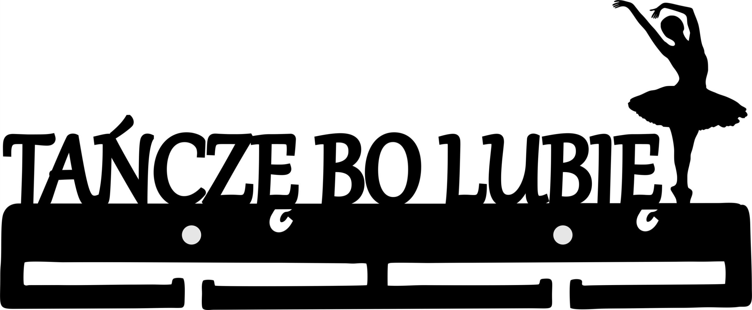 naSciane Wieszak na medale TANIEC BALET baletnica prezent