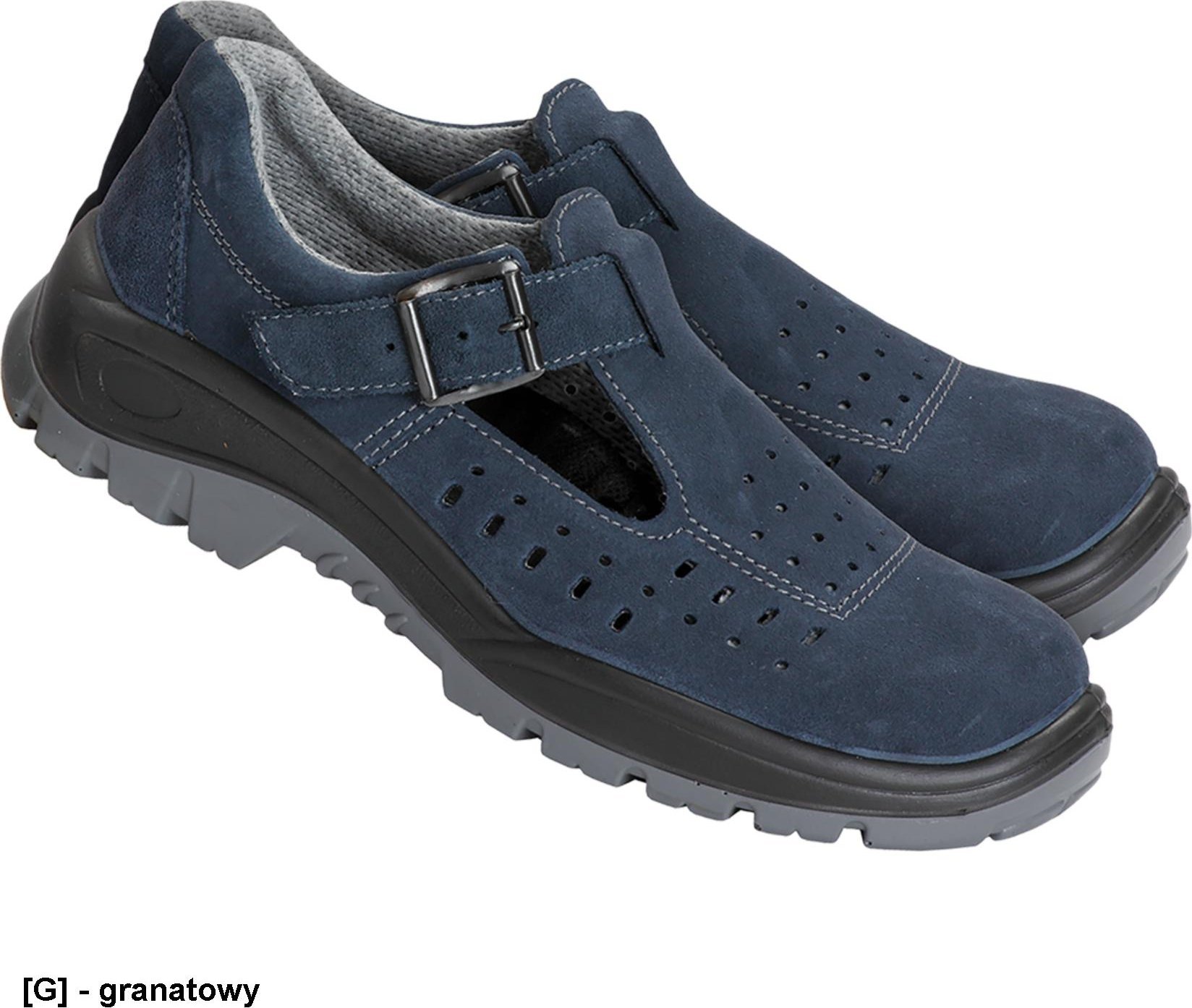 PPO Model 41W BPPOS41W S1 SRC - sandał skóra welurowa, antyelektrostatyczny, podnosek, krótki kontakt do 180 C 47