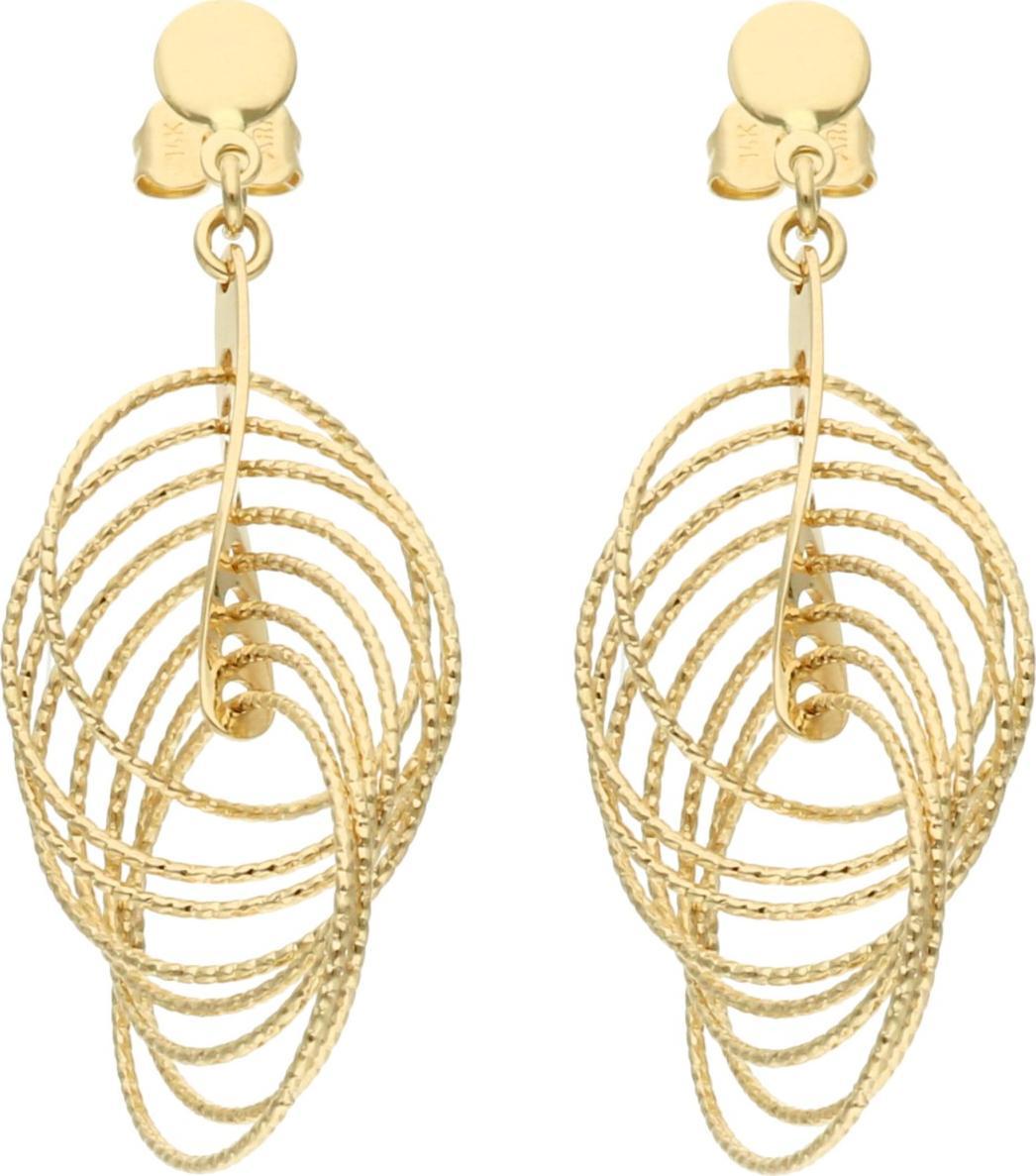 Rosanto Złote kolczyki koła 585 14k