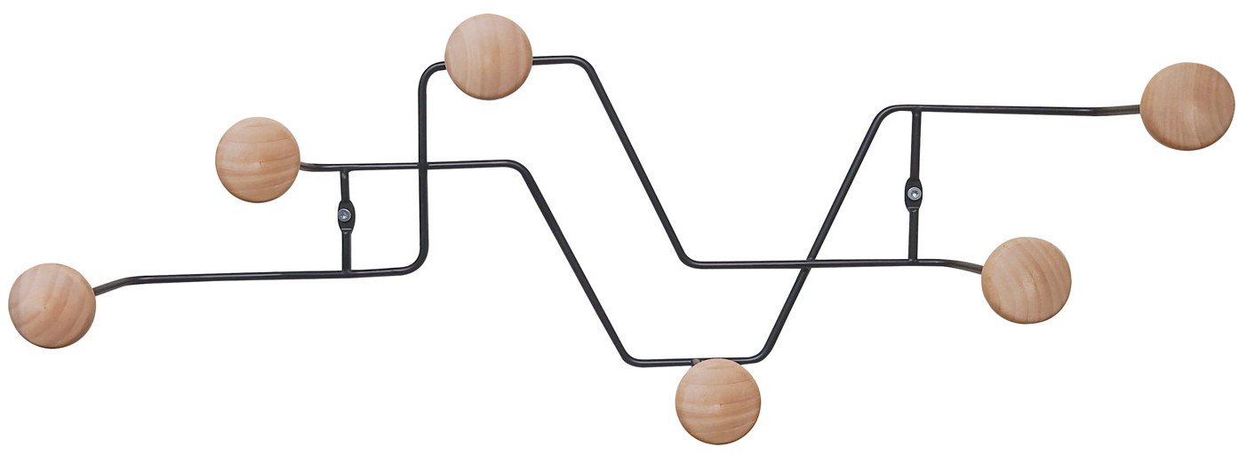 Wieszak ścienny ZIG ZAG, 21 x 8,5 cm