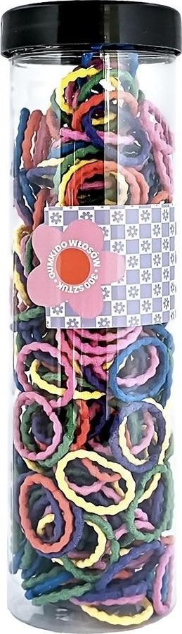 Gumki do włosów neonowe 300szt