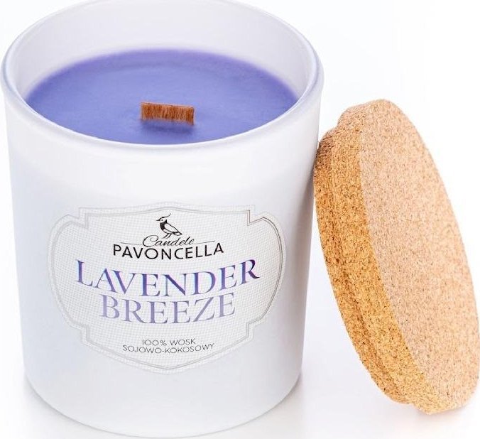 Świeczka sojowa Lavender Breeze biała 135g
