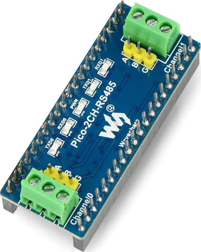 Waveshare 2-Channel RS485 - 2-kanałowy moduł UART-RS485 SP3485 - do Raspberry Pi Pico - Waveshare 19717}