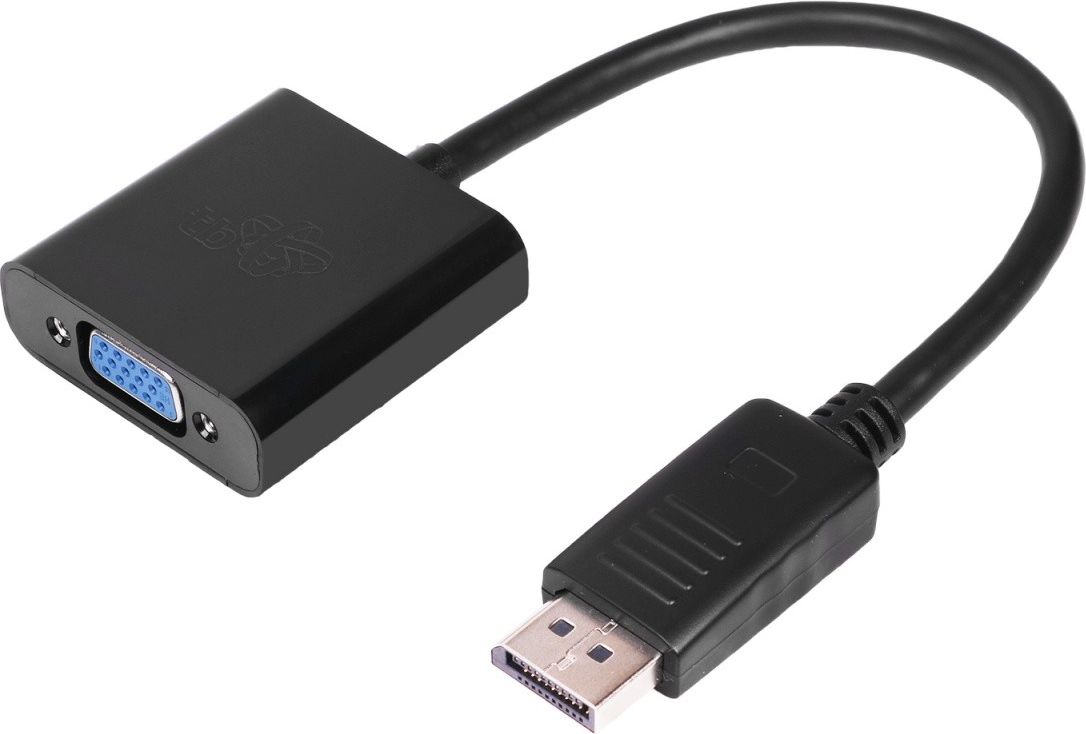 Adapter AV TB Print DisplayPort - D-Sub (VGA) czarny (AKTBXVADPVGA15B)
