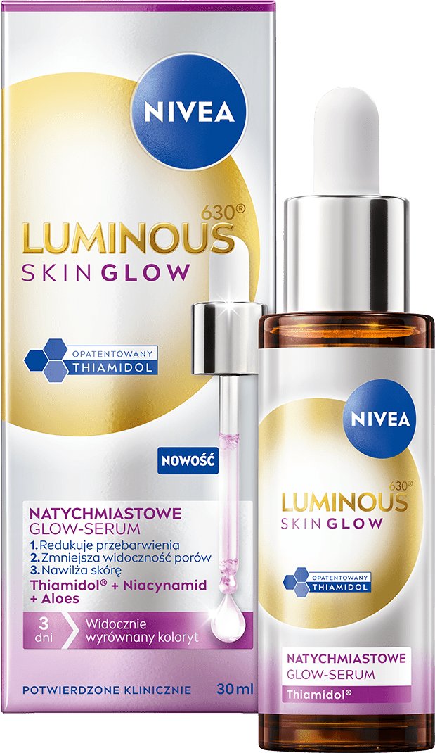 Nivea Luminous630 Skin Glow Natychmiastowe glow-serum do twarzy 30ml