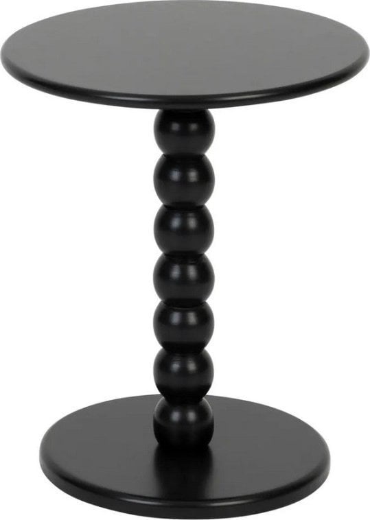 Stolik kawowy, pomocniczy MDF czarny 38 cm