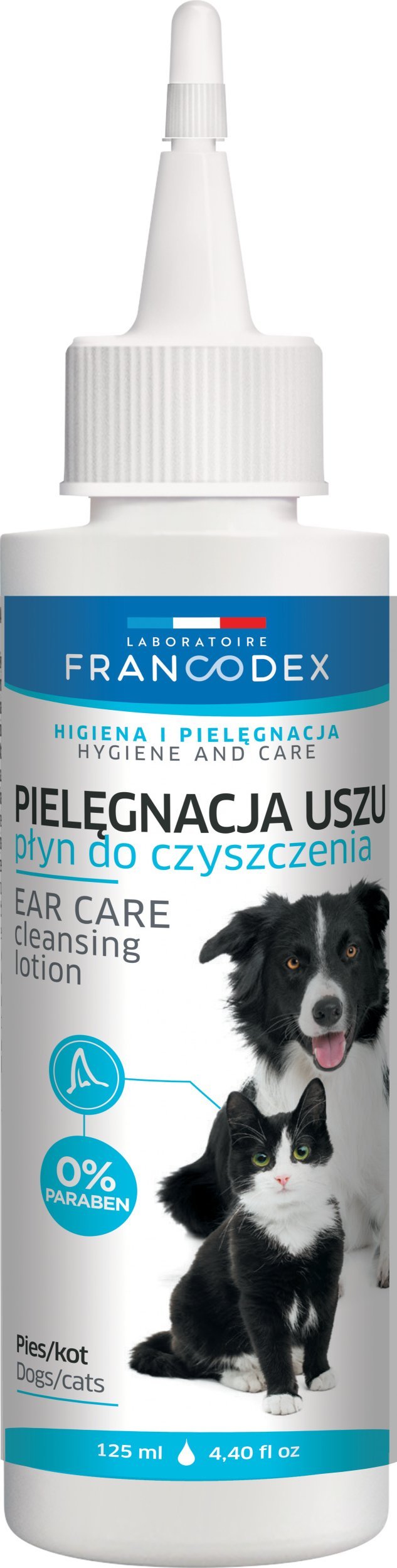 Francodex PL Płyn do mycia uszu psów i kotów 125 ml