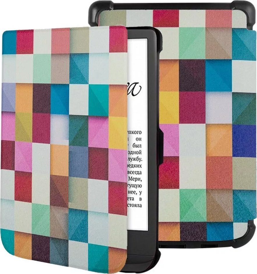 Pokrowiec Strado Etui graficzne do Pocketbook Touch Lux 4/5 627/616/628 (Square) uniwersalny