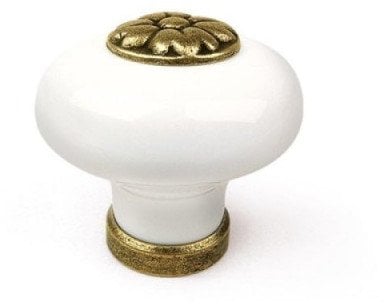 FURNITURE KNOB D35 7-825.32 ANT BRASS