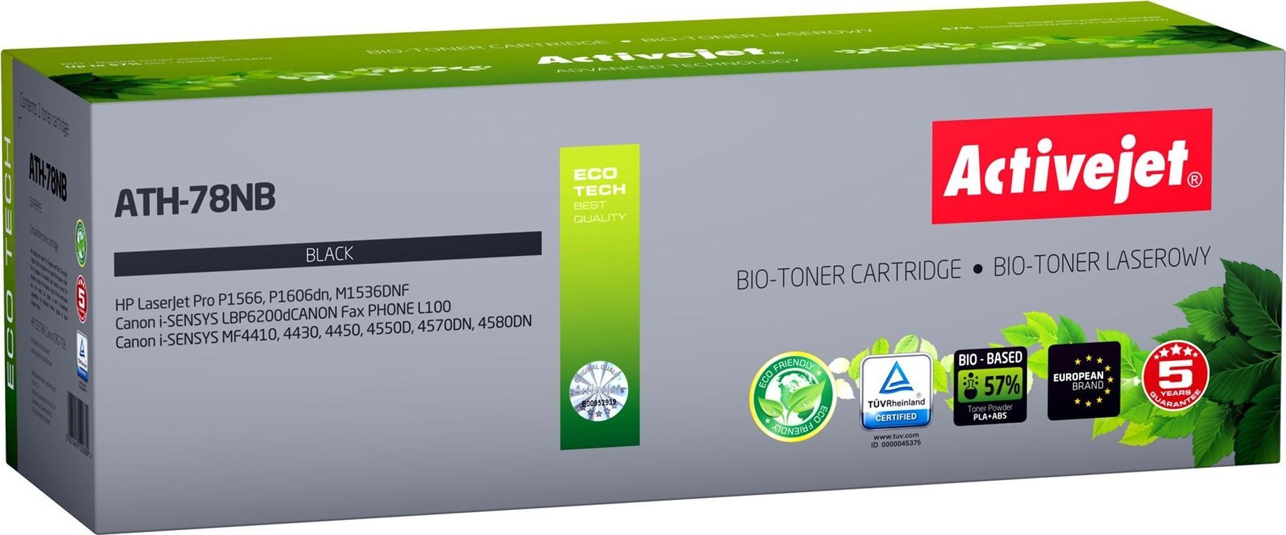 Toner Activejet Black Zamiennik 78A/CRG-728 (ATH-78NB BIO )