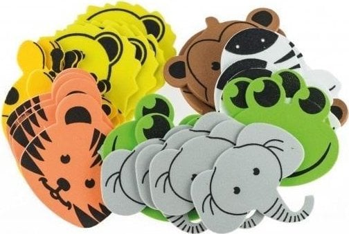 BREWIS Naklejki z pianki dżungla 35szt