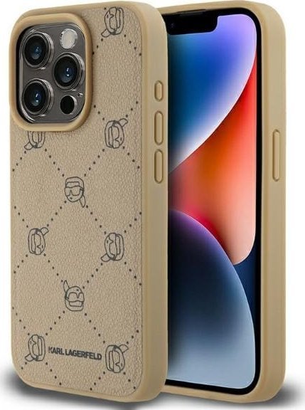 Karl Lagerfeld Karl Lagerfeld KLHMP15LPGKHPHEPhone 15 Pro 6.1" beżowy/beige Magsafe Karl Head