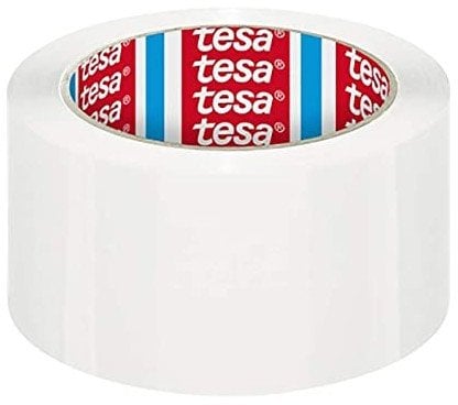 Tesa tesa PET-Packband Kautschukklebemasse 132m:50mm, 6Stk. Weiß