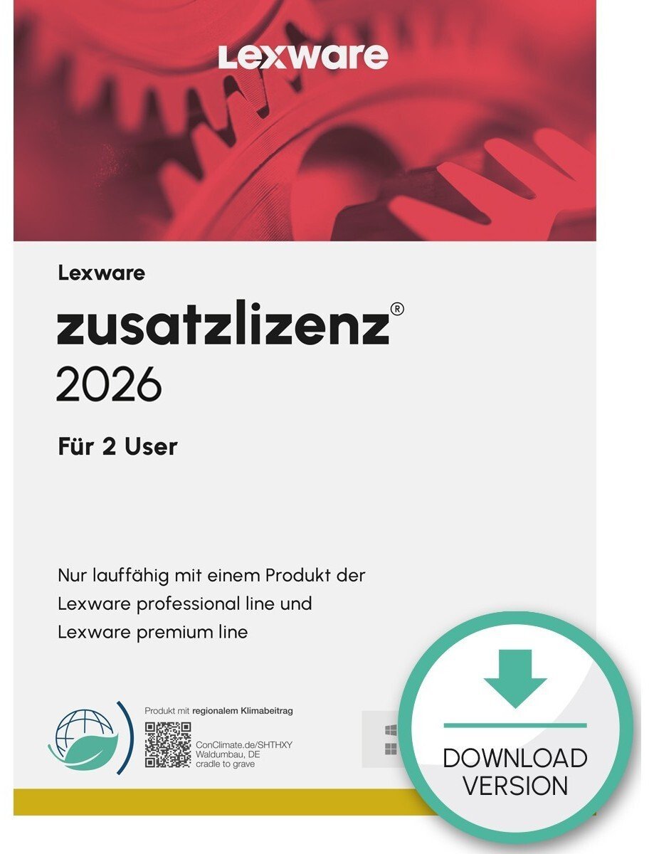 Lexware zusatzlizenz 2026 für 2 User ABO Download