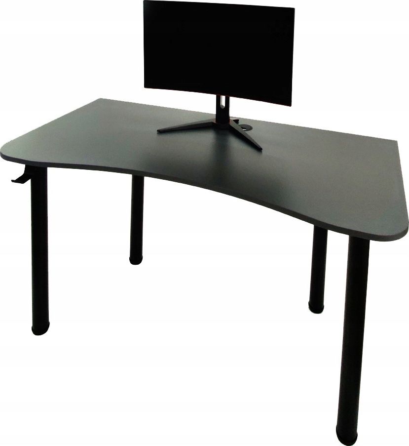 Biurko Zdesk BC-710B-Po/B-USŁ/B Grafitowe 138 cmx68 cm