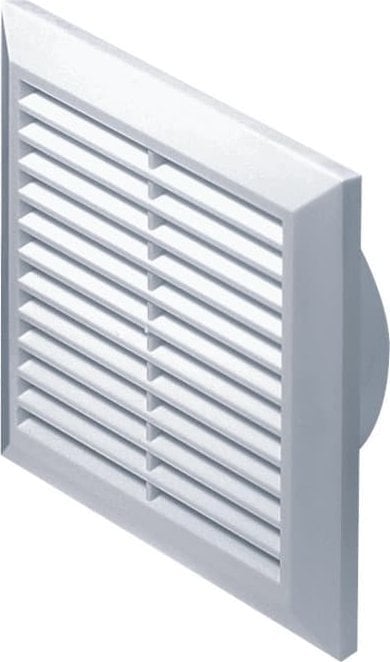 AWENTA Kratka wentylacyjna 165x165mm fi 150mm biała siatka mocowanie na kołki T27