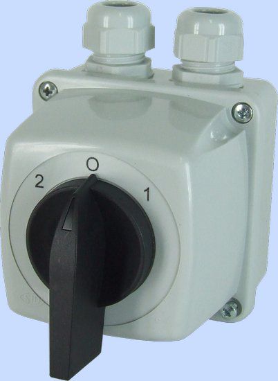 Elektromet Łącznik krzywkowy 2-0-1 3P 25A w obudowie IP65 Łuk E25-73 (952573)