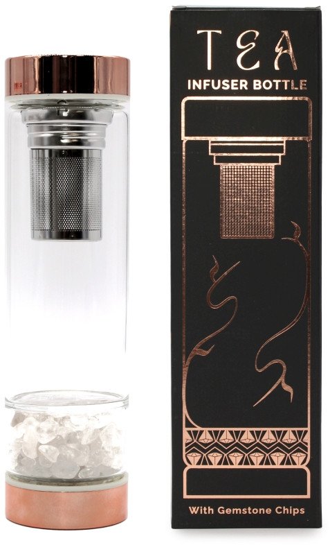 Butelka z zaparzaczem do herbaty - Kwarc Skalny