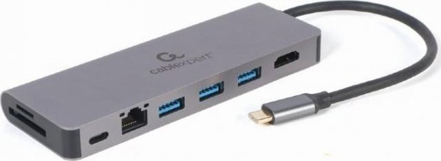 HUB USB Gembird I/O ADAPTER USB-C TO HDMI/USB3/5IN1 A-CM-COMBO5-05 GEMBIRD