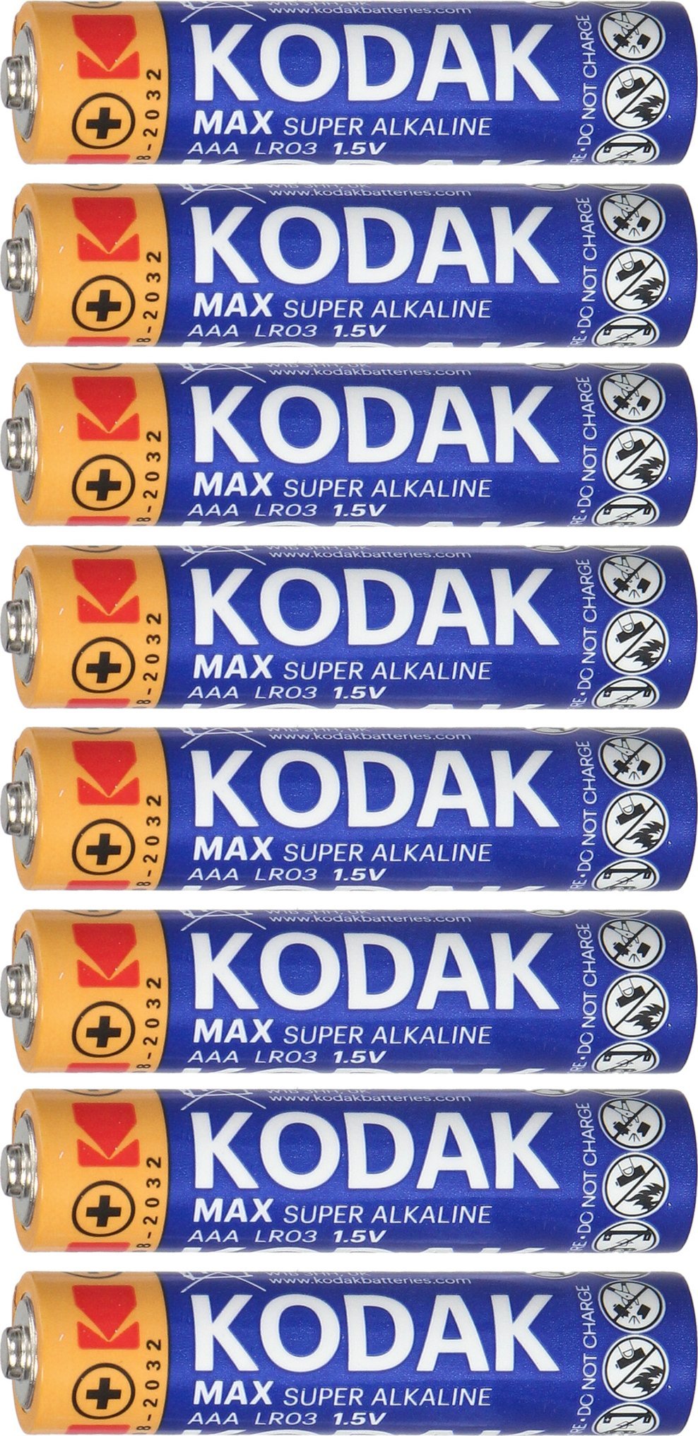 Orno Baterie Kodak MAX Alkaline AAA LR03, 4+4 szt.