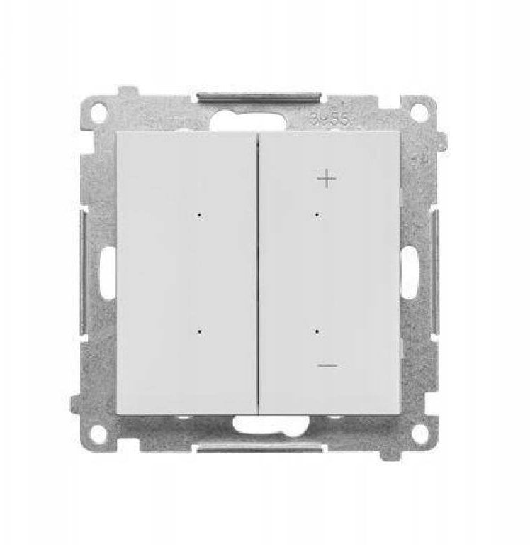 Simon 55 Ściemniacz do LED ściemnialnych, klawiszowy (moduł) Jasnoszary mat TESL1.01/114