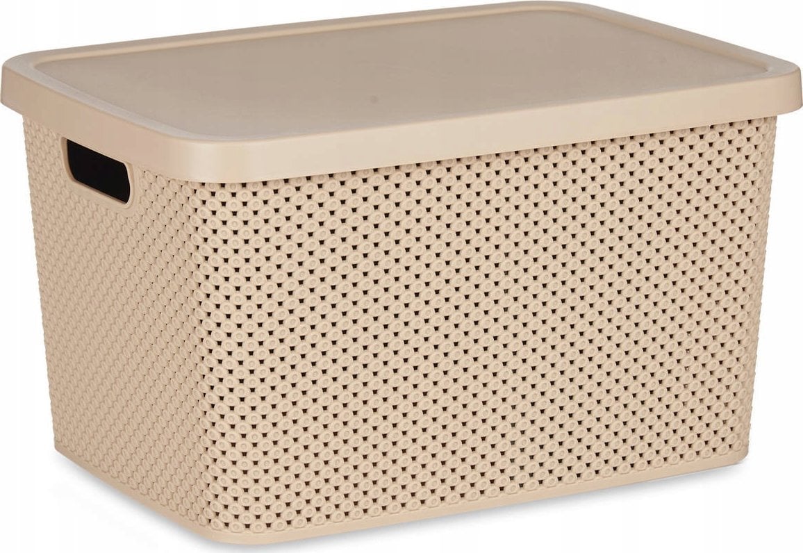 Kipit Kosz plastikowy z pokrywką, organizer, 19 l