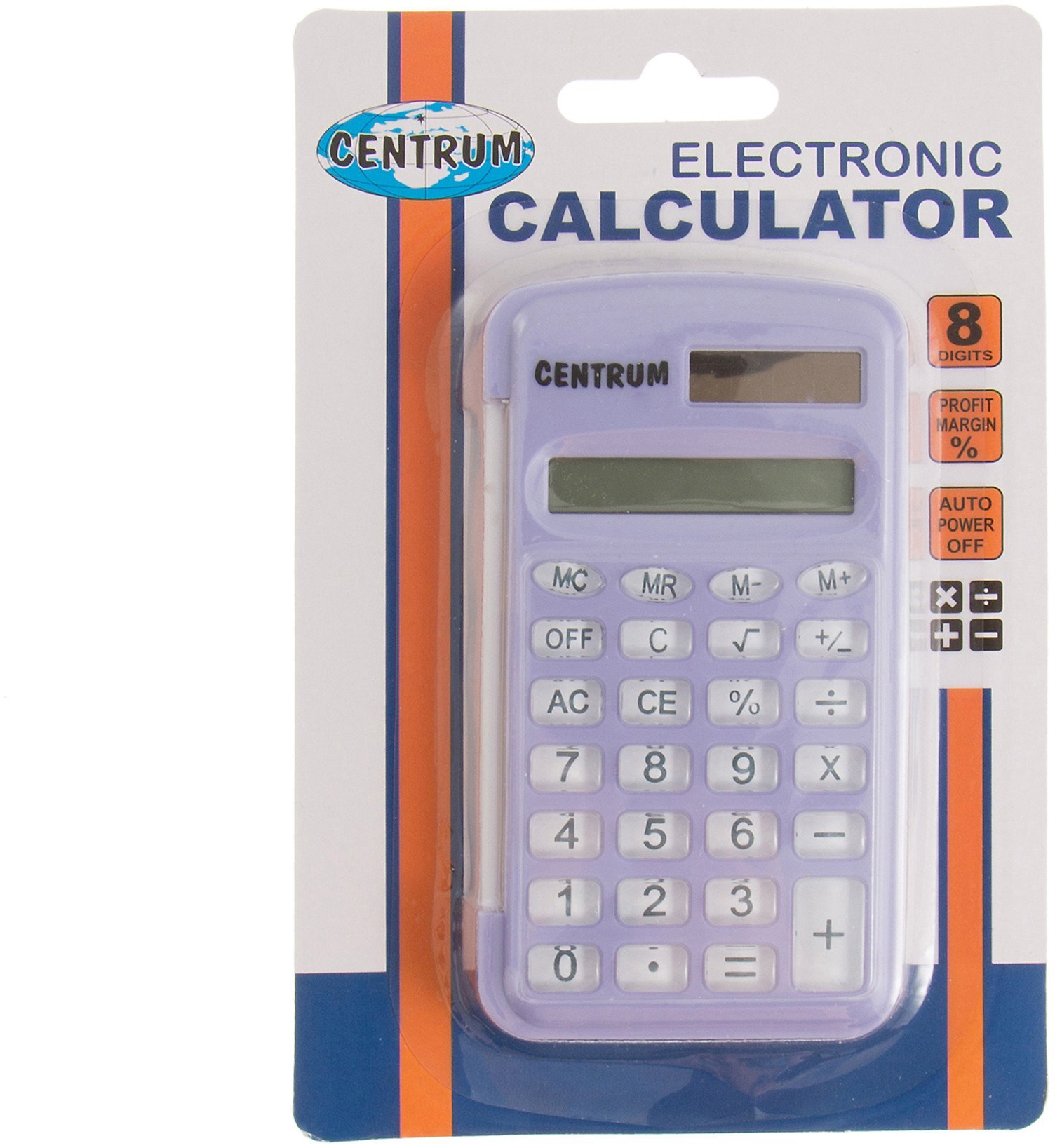 Kalkulator Centrum Kalkulator kieszonkowy 105x57x12mm CENTRUM 80406 solarne + bateria guzikowa