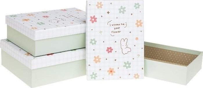 Pudełko prezentowe 3szt królik ROZETTE