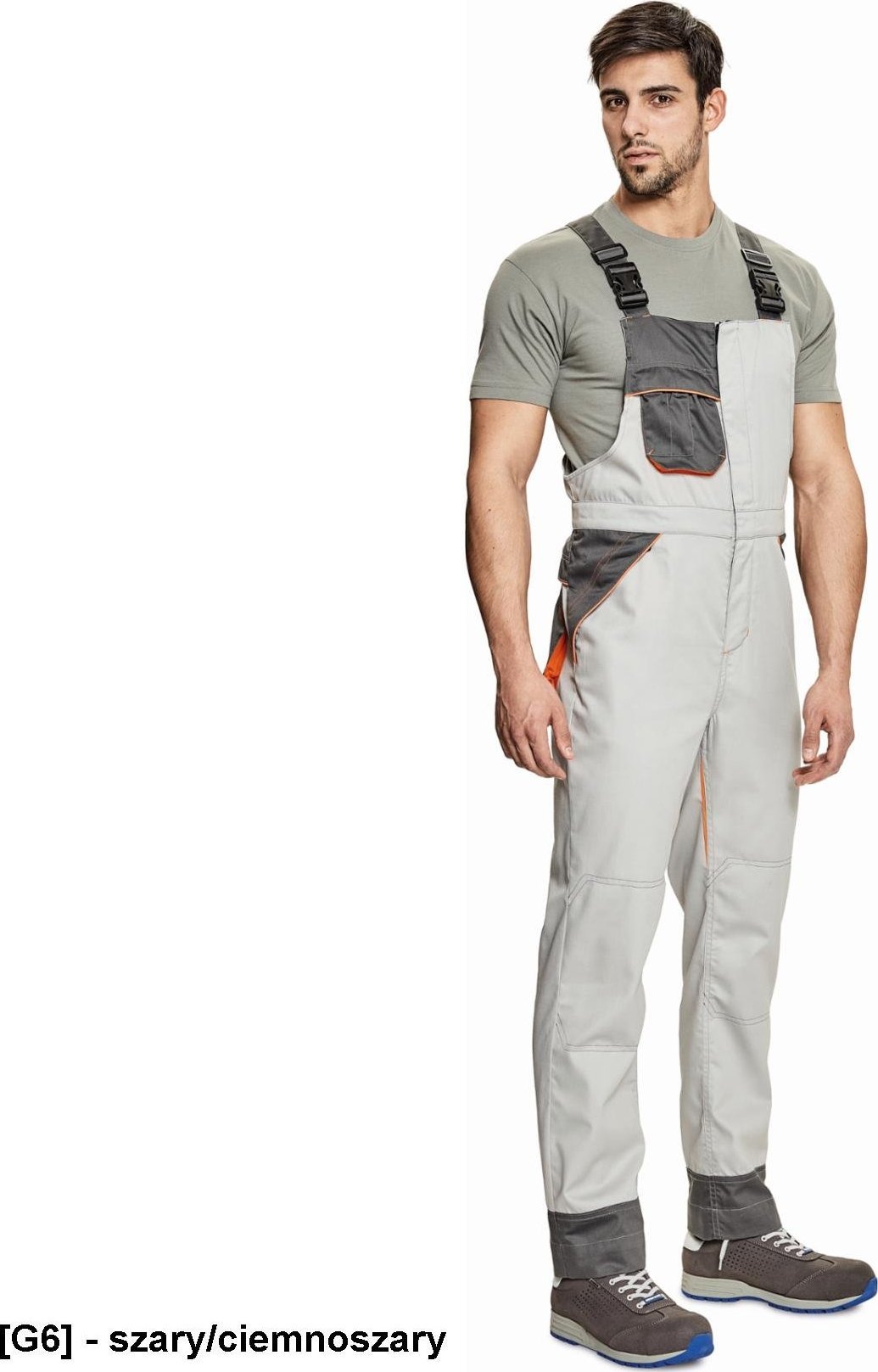 CERVA MONTROSE - ogrodniczki - szary/ciemnoszary 58