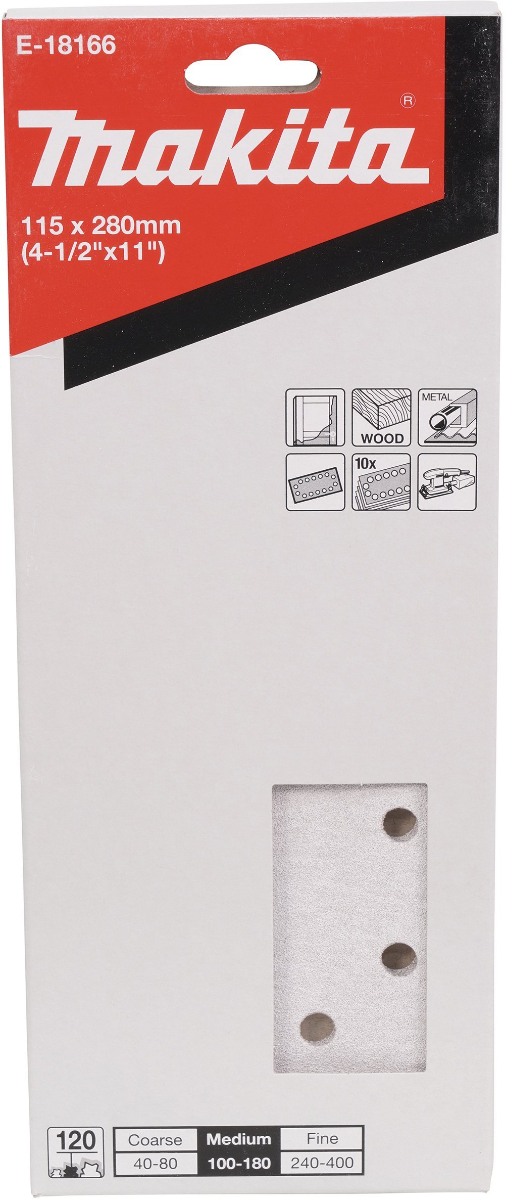 Makita MAKITA PAPIER SZLIF. 280mm x 115mm P120 /10szt.