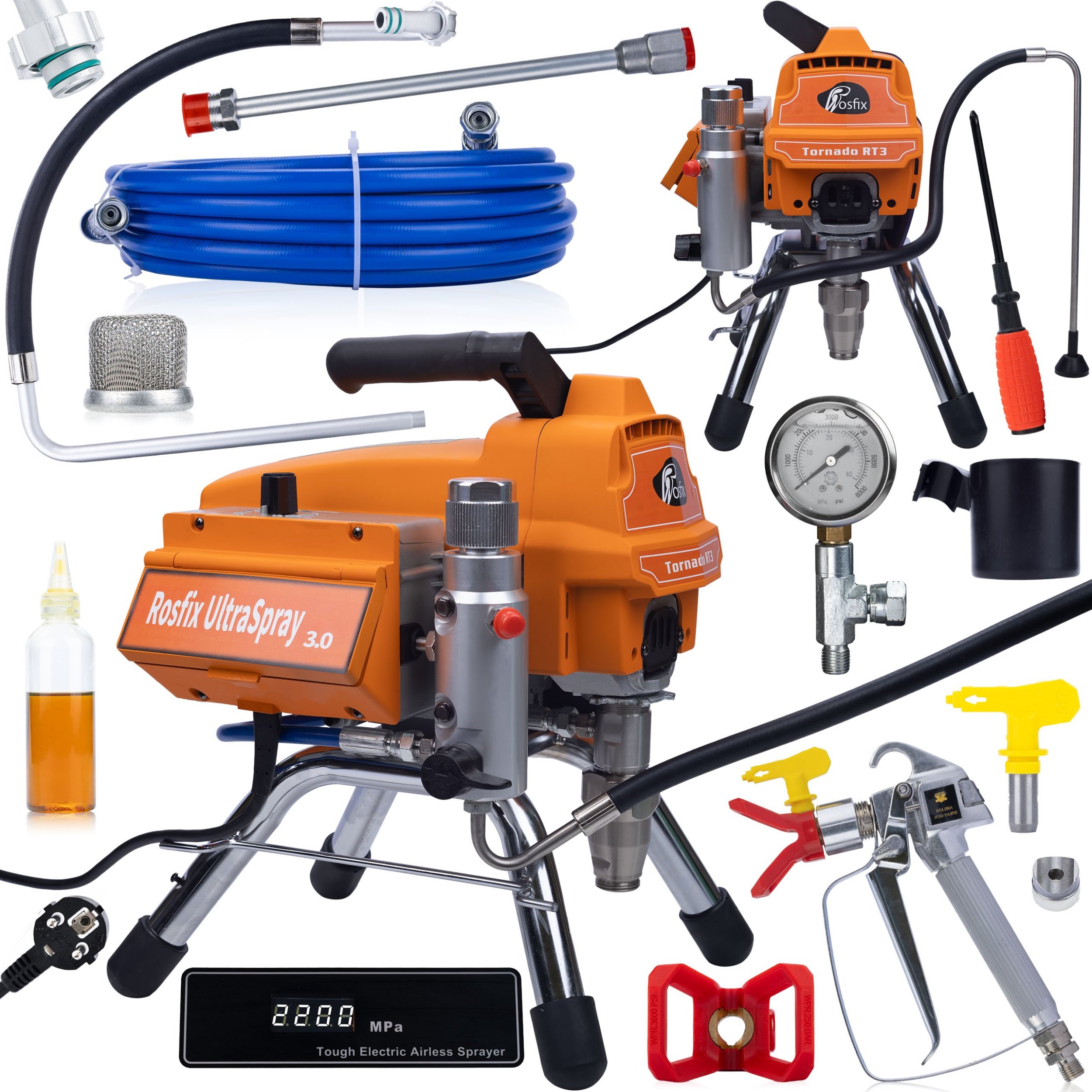 Rosfix PROFESJONALNY AGREGAT MALARSKI HYDRODYNAMICZNY 2200W ROSFIX TORNADO RT3 HQ