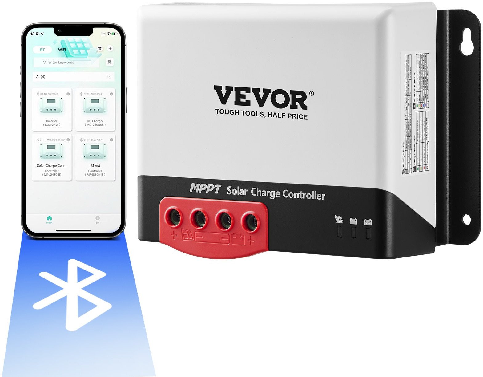 Regulator ładowania MPPT 50A Bluetooth