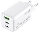 MediaRange MRMA116-2 ładowarka do urządzeń przenośnych Smartfon, Tablet Biały Prąd przemienny Szybkie ładowanie Wewnętrzna