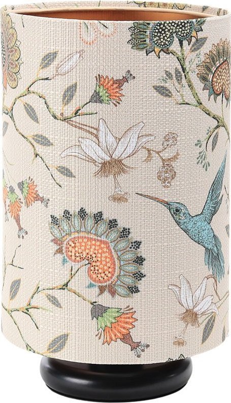 Lampa stołowa Lumes Czarna designerska lampka nocna tuba - S387-Palva