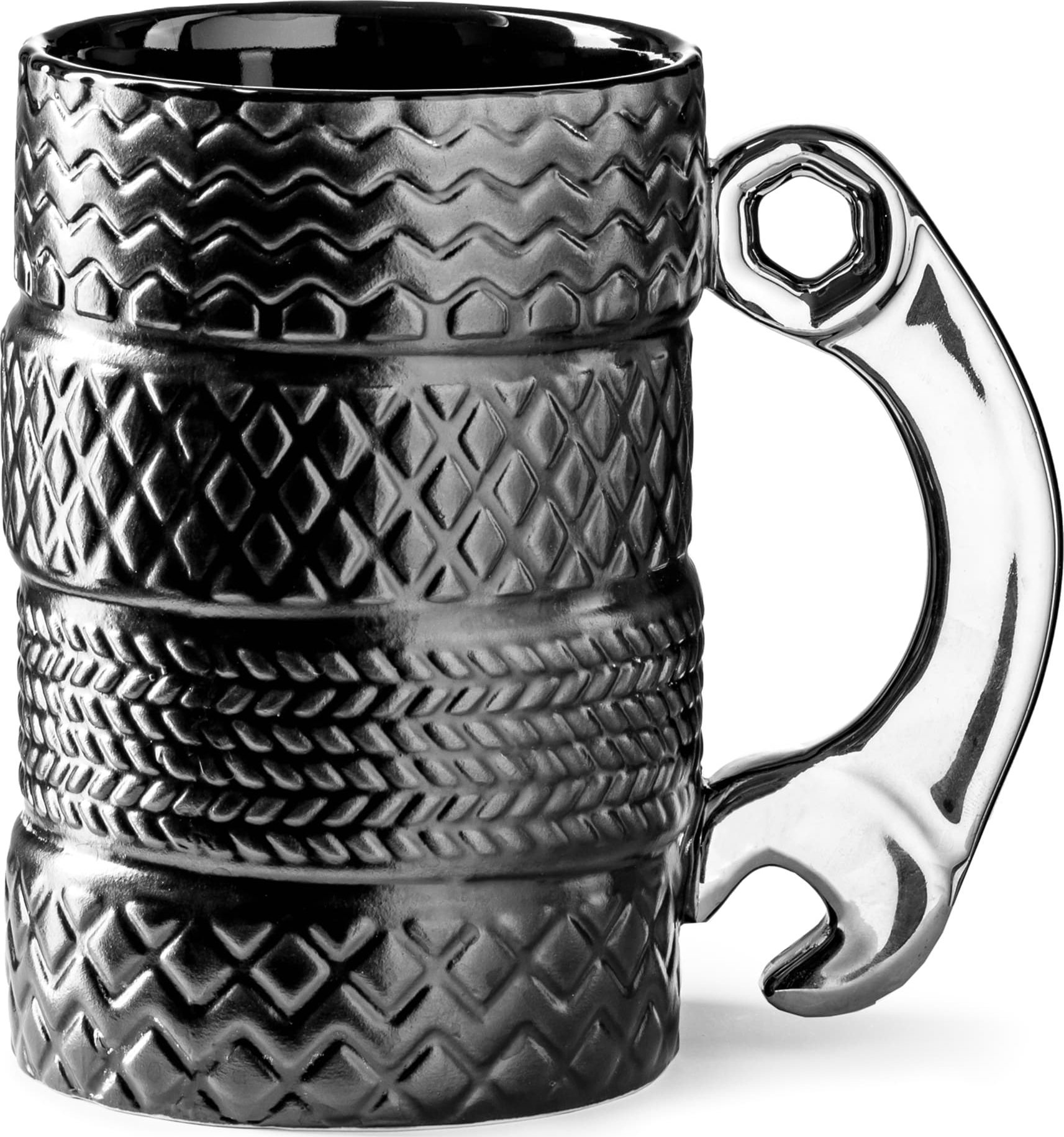 GM Kubek OPONY ceramiczny ze SREBRNYM kluczem