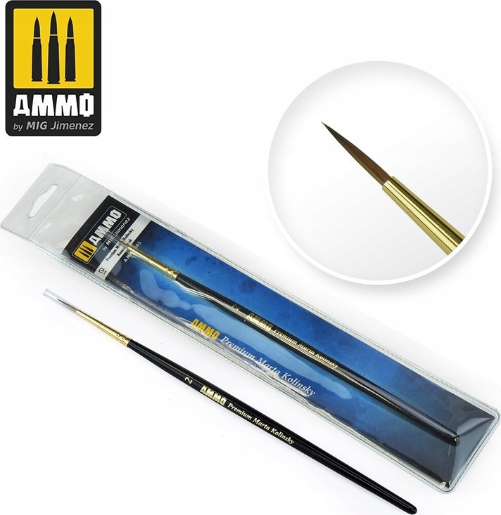 Vallejo Ammo: Round Brush - Premium Marta Kolinsky 2