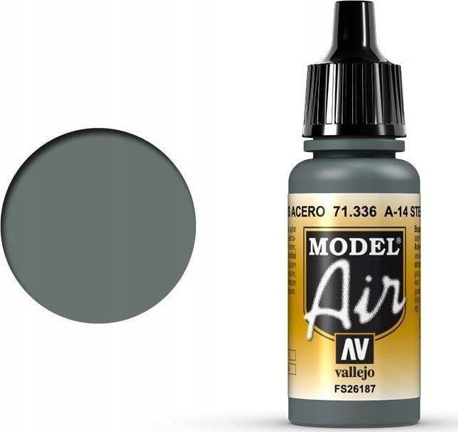 Vallejo Vallejo: 71.336 - Model Air - A-14 Steel Grey (17 ml)