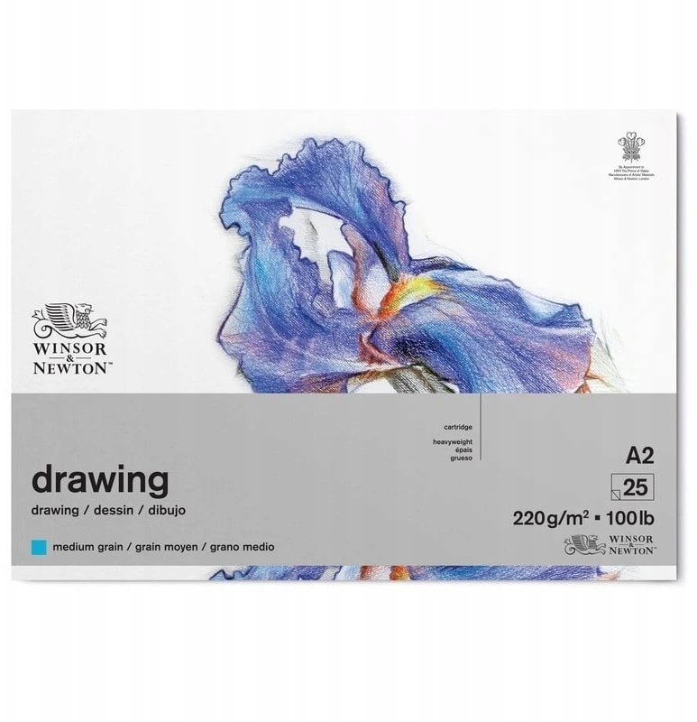 Drawing pad medium A2, 220g, 25 pages