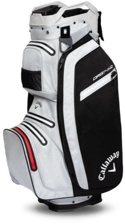 Torba golfowa Callaway ORG 14 HD (na wózek) - czarno-szaro-czerwona