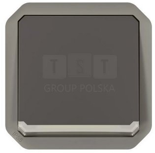 069803L NOWE PLEXO 55 Łącznik schodowy z podświetleniem mechanizm 10 AX - 250V AC antracyt 069803L