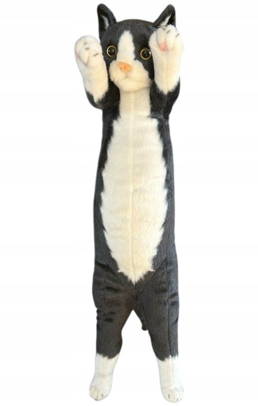 Kot stojący czarno-biały 55cm